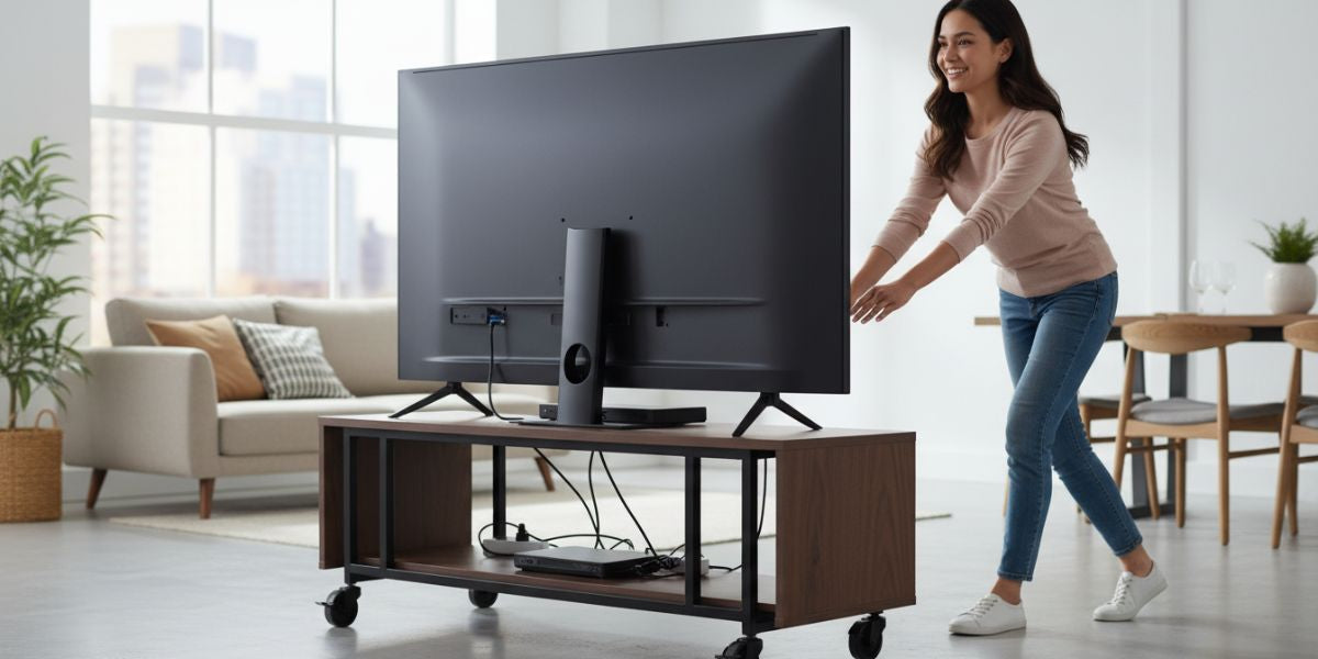Le meuble TV à roulettes est-il fait pour vous ? Le point sur la mobilité