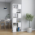 Bibliothèque Meuble TV Sur Mesure Blanc - 80 cm-Mon Meuble TV-1-60 x 24 x 186 cm-12