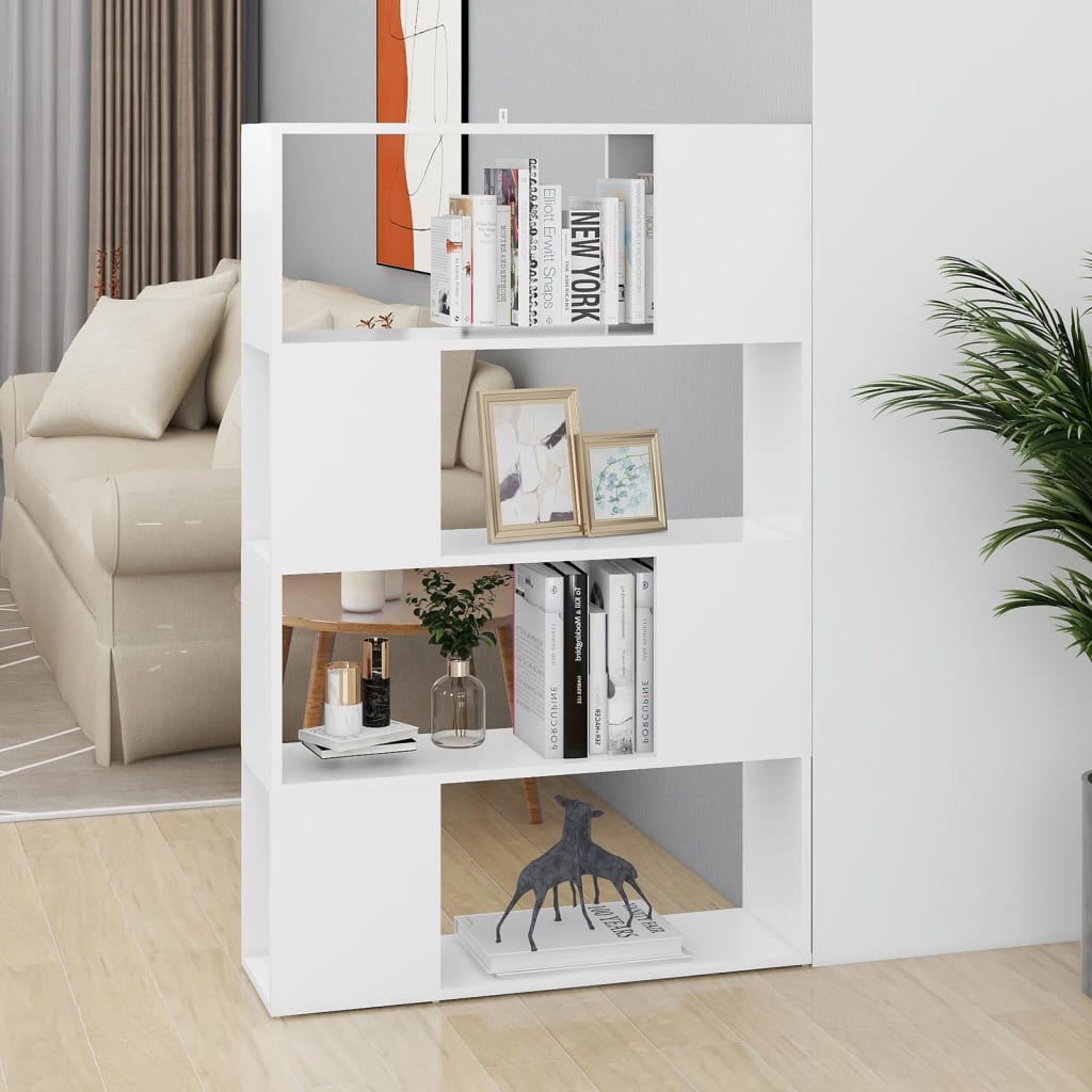 Bibliothèque Meuble TV Sur Mesure Blanc - 80 cm-Mon Meuble TV-1-80 x 24 x 124.5 cm-18