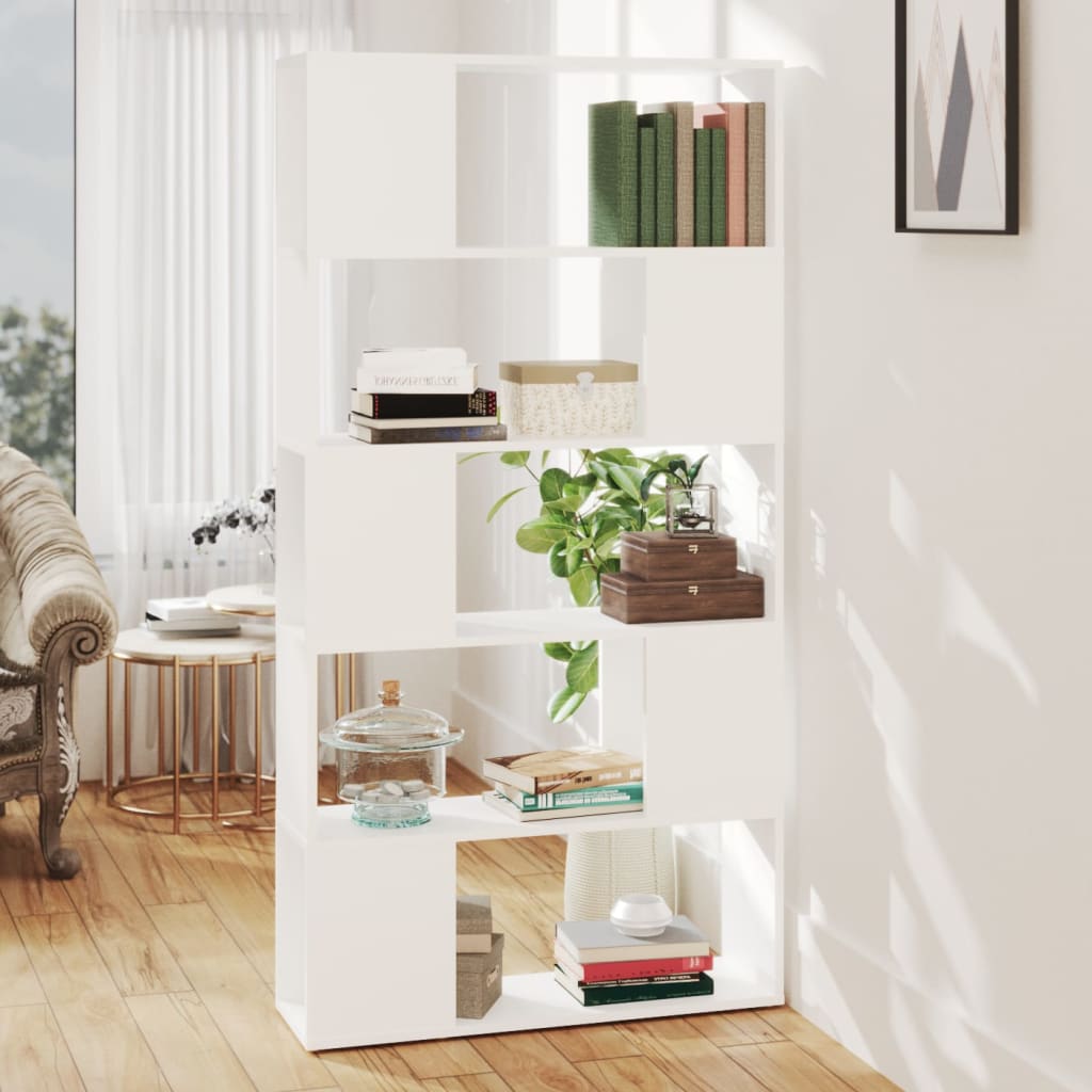 Bibliothèque Meuble TV Sur Mesure Blanc - 80 cm-Mon Meuble TV-1-80 x 24 x 155 cm-14