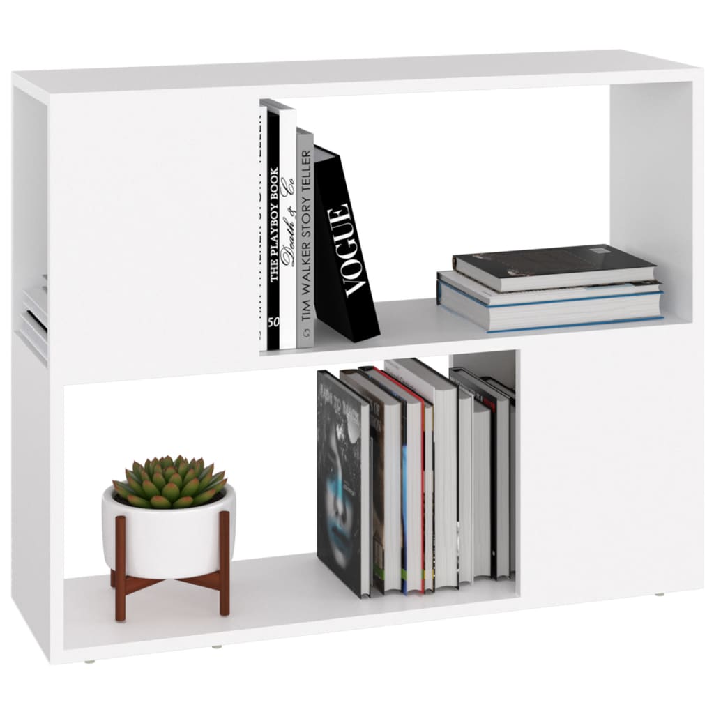 Bibliothèque Meuble TV Sur Mesure Blanc - 80 cm-Mon Meuble TV-1-80 x 24 x 186 cm-4