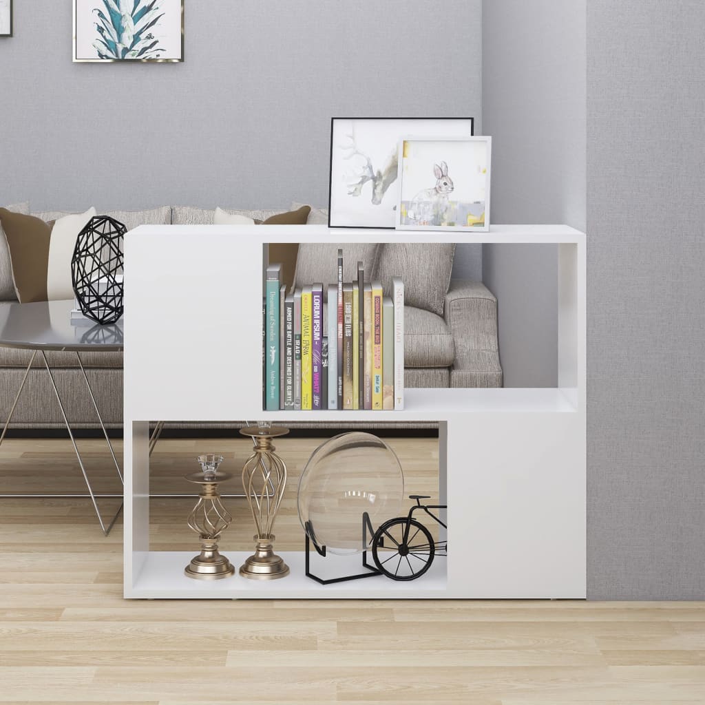 Bibliothèque Meuble TV Sur Mesure Blanc - 80 cm-Mon Meuble TV-1-80 x 24 x 63 cm-1