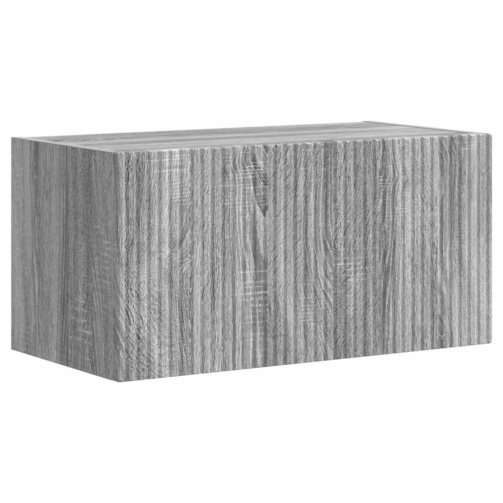 Bibliothèque TV Bois Finition Gris Sonoma - 8 Pièces-Mon Meuble TV-Gris béton-5