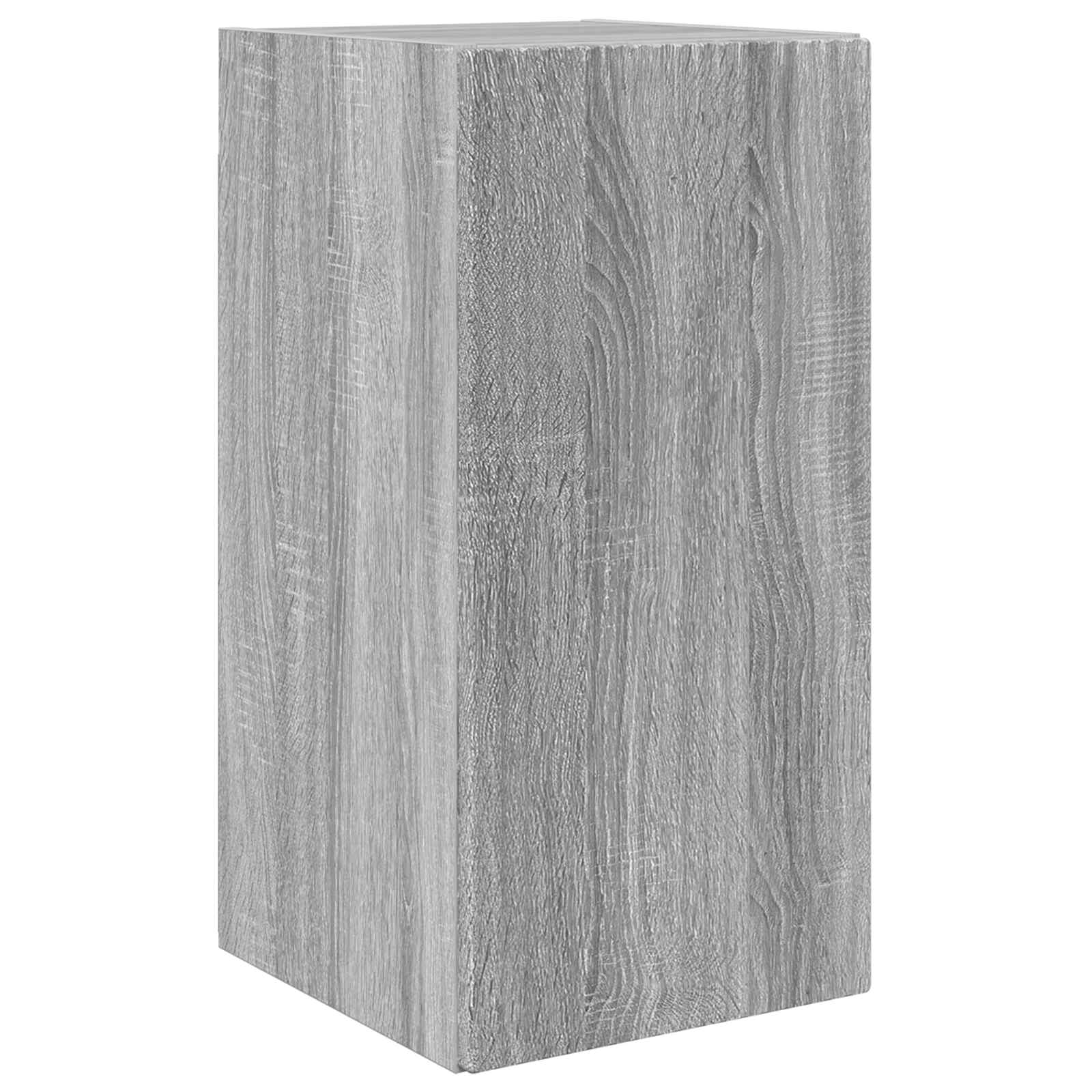 Bibliothèque TV Bois Finition Gris Sonoma - 8 Pièces-Mon Meuble TV-Gris béton-6