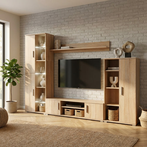 bibliotheque-tv-integree-effet-chene-sonoma-260-cm-decor