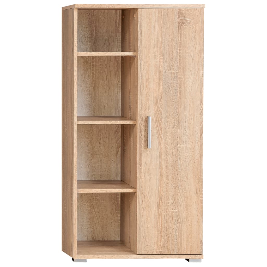 Bibliothèque TV Intégrée Effet Chêne Sonoma - 260 cm-Mon Meuble TV-Chêne-1-5