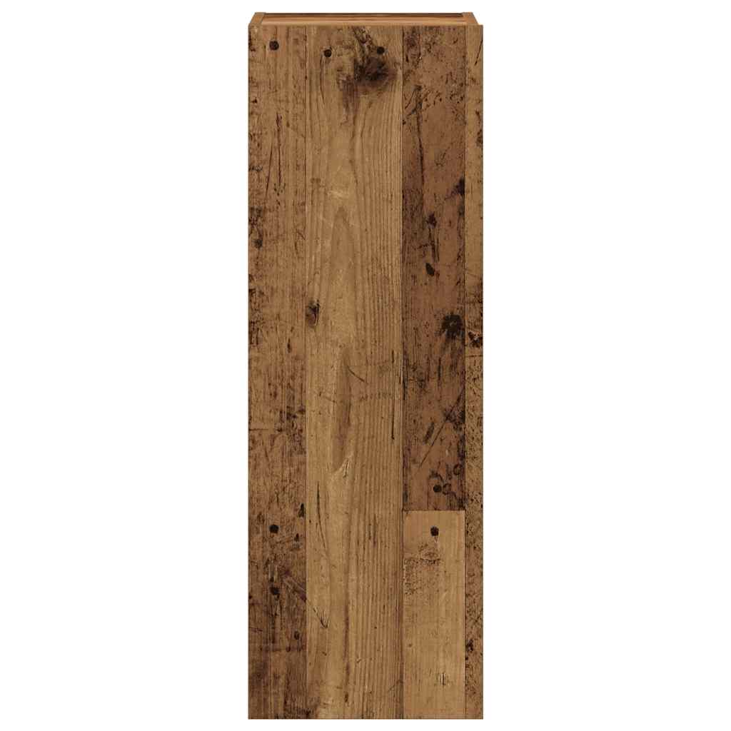 Ensemble Bibliothèque TV Effet Vieux Bois - 8 Pièces-Mon Meuble TV-5