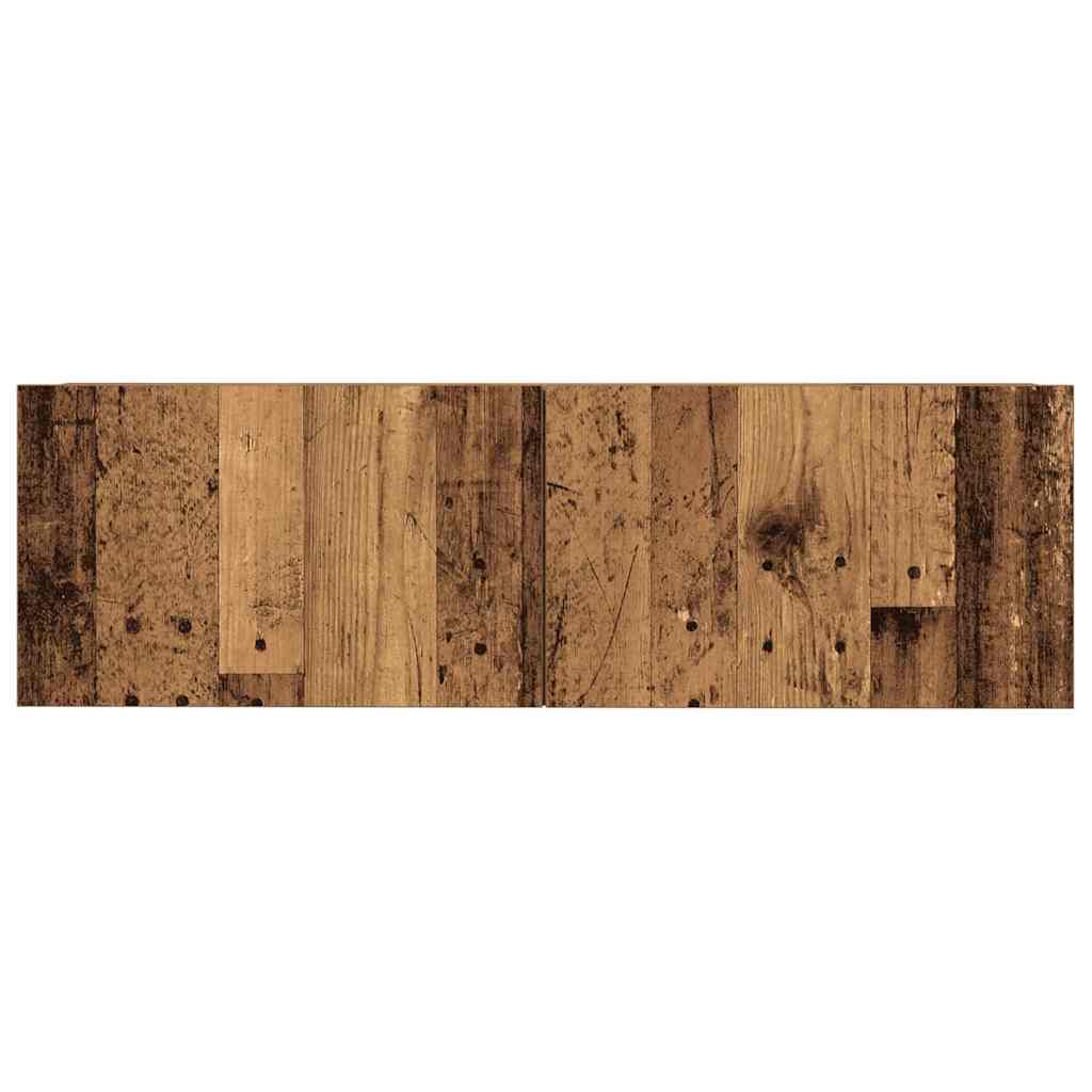 Ensemble Meuble TV Design Effet Vieux Bois - 7 Pièces-Mon Meuble TV-9