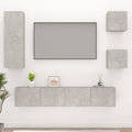 Ensemble Meuble TV Gris Béton - 5 Pièces-Mon Meuble TV-1