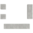 Ensemble Meuble TV Gris Béton - 5 Pièces-Mon Meuble TV-2