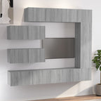 Ensemble Meuble TV Gris Effet Chêne Sonoma - 7 Pièces-Mon Meuble TV-1
