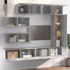 Ensemble Meuble TV Gris Effet Chêne Sonoma - 7 Pièces-Mon Meuble TV-3