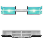 Ensemble Meuble TV LED Noir Brillant - 5 Pièces-Mon Meuble TV-Noir-1-4