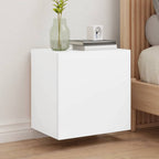 Ensemble Meuble TV Marron Effet Chêne Fumé - 102 cm-Mon Meuble TV-Blanc-40 cm-1-20