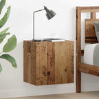 Ensemble Meuble TV Marron Effet Chêne Fumé - 102 cm-Mon Meuble TV-Bois ancien-40 cm-1-34