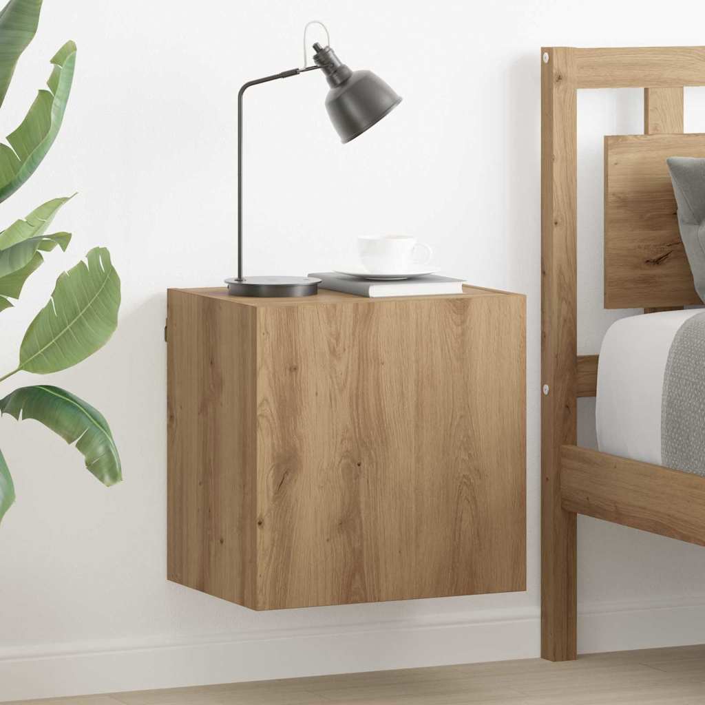 Ensemble Meuble TV Marron Effet Chêne Fumé - 102 cm-Mon Meuble TV-Chêne artisanal-40 cm-1-35