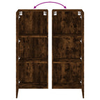 Ensemble Meuble TV Marron Effet Chêne Fumé - 102 cm-Mon Meuble TV-Chêne fumé-40 cm-1-10