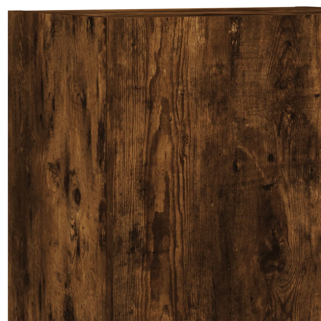 Ensemble Meuble TV Marron Effet Chêne Fumé - 102 cm-Mon Meuble TV-Chêne fumé-40 cm-1-11