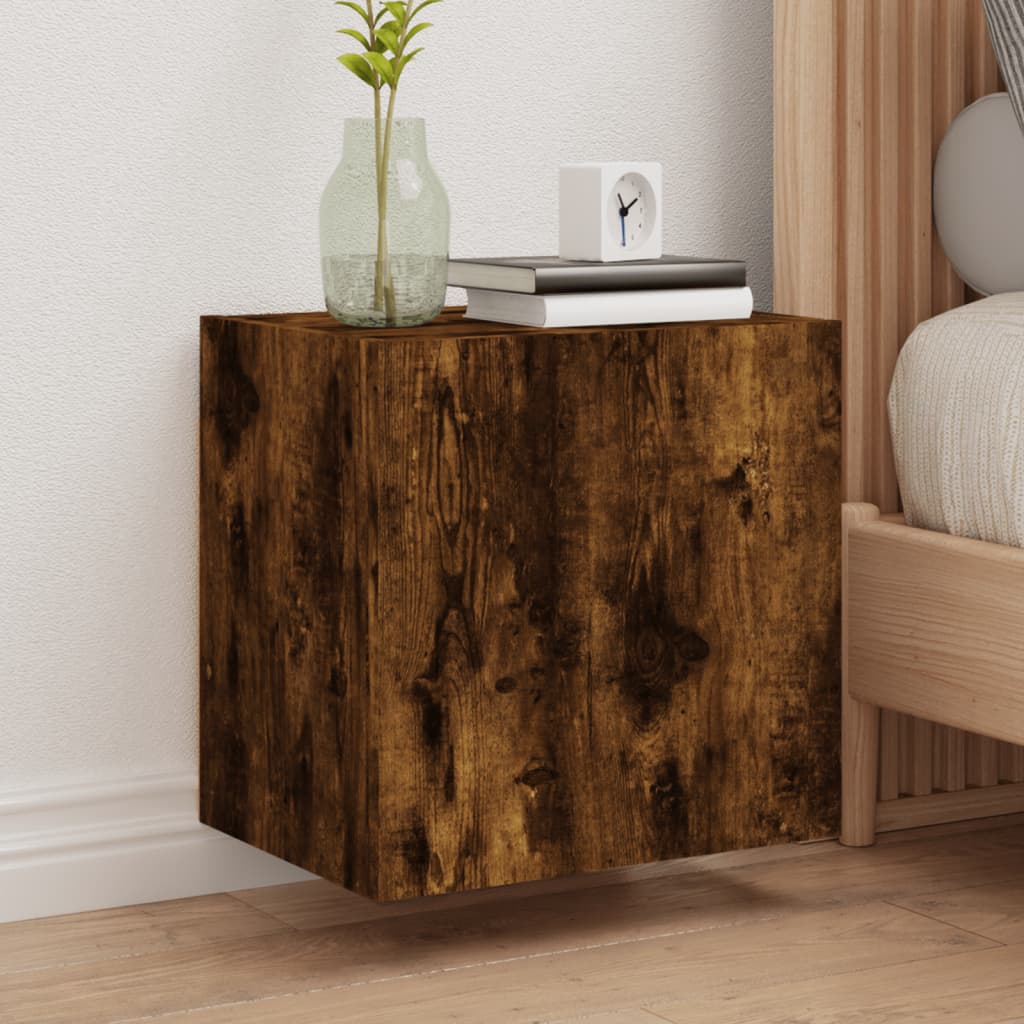 Ensemble Meuble TV Marron Effet Chêne Fumé - 102 cm-Mon Meuble TV-Chêne fumé-40 cm-1-26