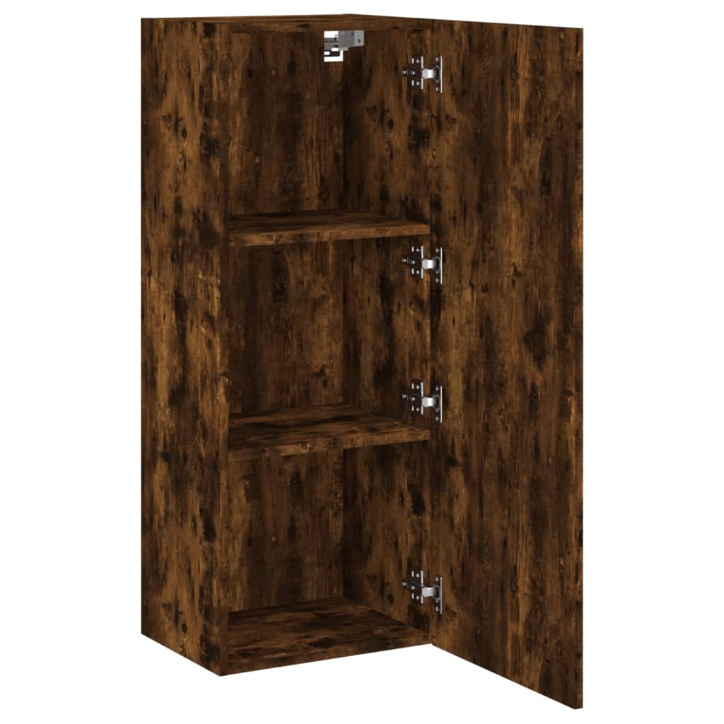 Ensemble Meuble TV Marron Effet Chêne Fumé - 102 cm-Mon Meuble TV-Chêne fumé-40 cm-1-6