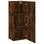 Ensemble Meuble TV Marron Effet Chêne Fumé - 102 cm-Mon Meuble TV-Chêne fumé-40 cm-1-6