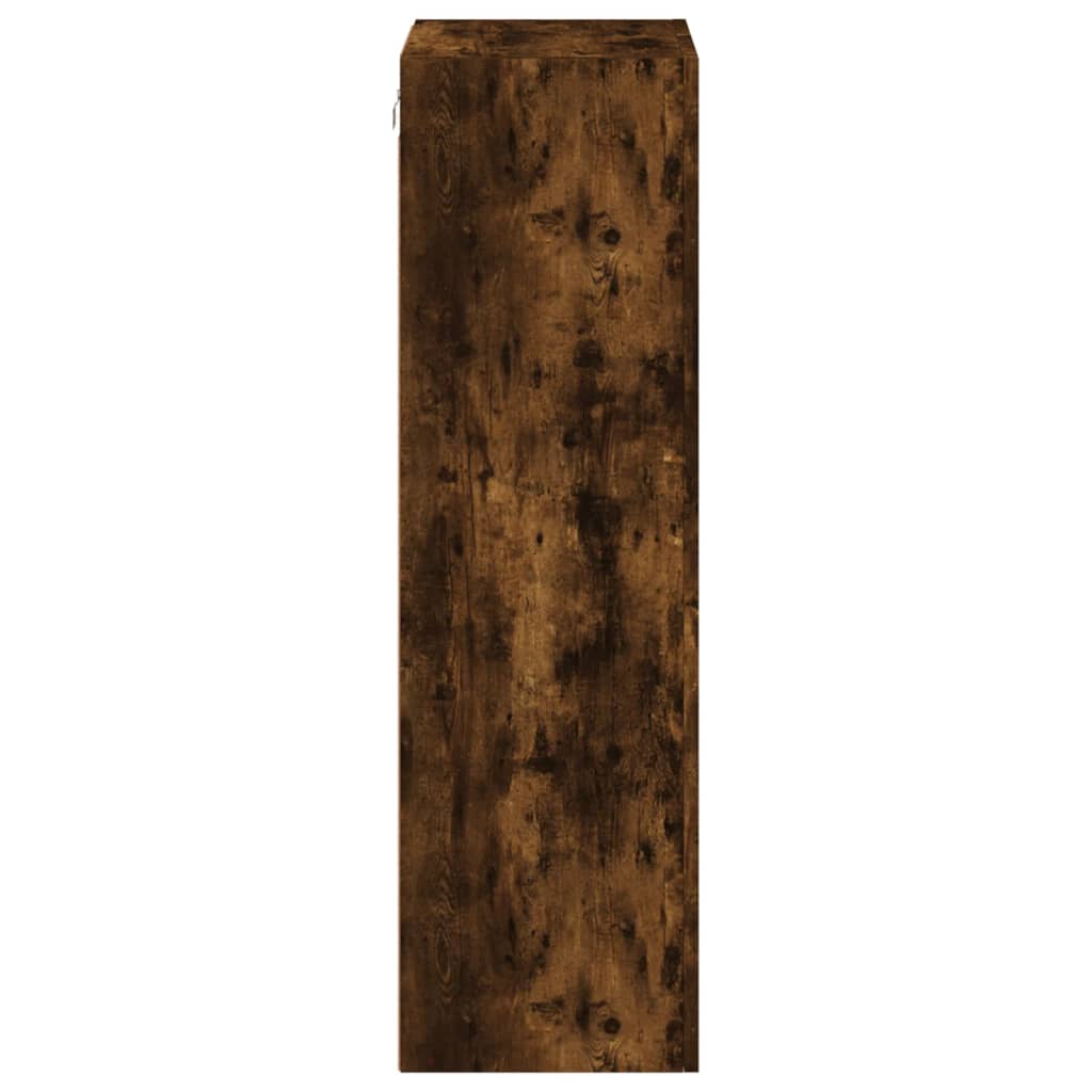 Ensemble Meuble TV Marron Effet Chêne Fumé - 102 cm-Mon Meuble TV-Chêne fumé-40 cm-1-8