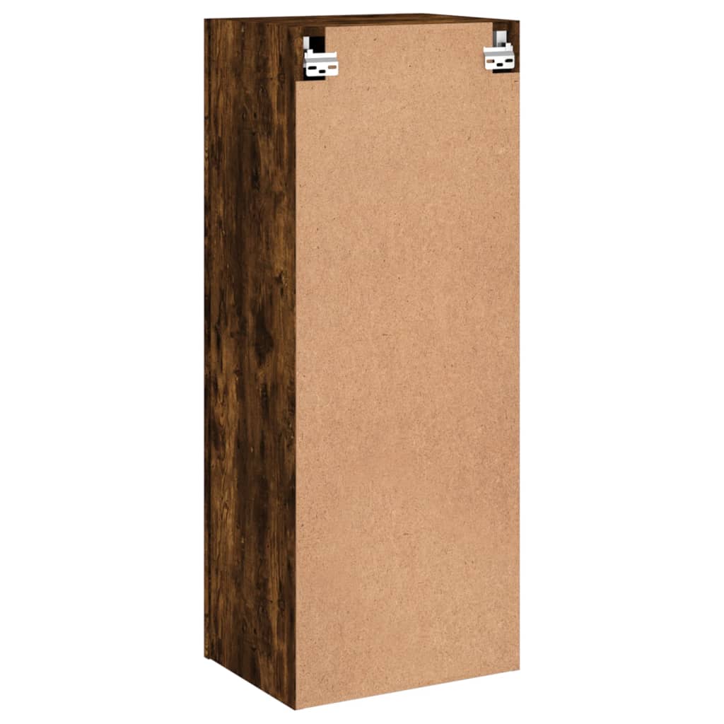 Ensemble Meuble TV Marron Effet Chêne Fumé - 102 cm-Mon Meuble TV-Chêne fumé-40 cm-1-9