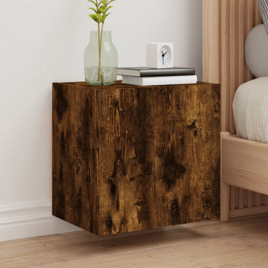Ensemble Meuble TV Marron Effet Chêne Fumé - 102 cm-Mon Meuble TV-Chêne fumé-40 cm-2-45