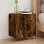 Ensemble Meuble TV Marron Effet Chêne Fumé - 102 cm-Mon Meuble TV-Chêne fumé-40 cm-2-45
