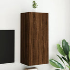 Ensemble Meuble TV Marron Effet Chêne Fumé - 102 cm-Mon Meuble TV-Chêne marron-90 cm-1-19