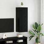 Ensemble Meuble TV Marron Effet Chêne Fumé - 102 cm-Mon Meuble TV-Chêne noir-102 cm-1-16