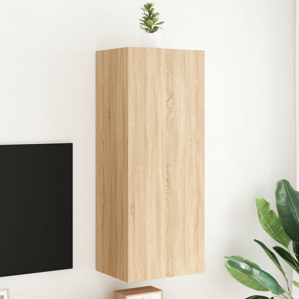 Ensemble Meuble TV Marron Effet Chêne Fumé - 102 cm-Mon Meuble TV-Chêne sonoma-102 cm-1-28