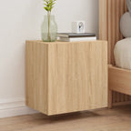 Ensemble Meuble TV Marron Effet Chêne Fumé - 102 cm-Mon Meuble TV-Chêne sonoma-40 cm-1-32