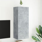 Ensemble Meuble TV Marron Effet Chêne Fumé - 102 cm-Mon Meuble TV-Gris béton-102 cm-1-23