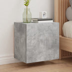Ensemble Meuble TV Marron Effet Chêne Fumé - 102 cm-Mon Meuble TV-Gris béton-40 cm-1-29