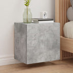 Ensemble Meuble TV Marron Effet Chêne Fumé - 102 cm-Mon Meuble TV-Gris béton-40 cm-2-44