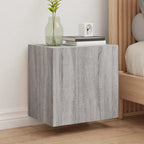 Ensemble Meuble TV Marron Effet Chêne Fumé - 102 cm-Mon Meuble TV-Sonoma gris-40 cm-1-25