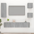 Ensemble Meuble TV Moderne Effet Sonoma Gris - 5 Pièces-Mon Meuble TV-2
