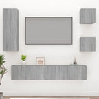 Ensemble Meuble TV Moderne Effet Sonoma Gris - 5 Pièces-Mon Meuble TV-2
