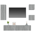 Ensemble Meuble TV Moderne Effet Sonoma Gris - 5 Pièces-Mon Meuble TV-4