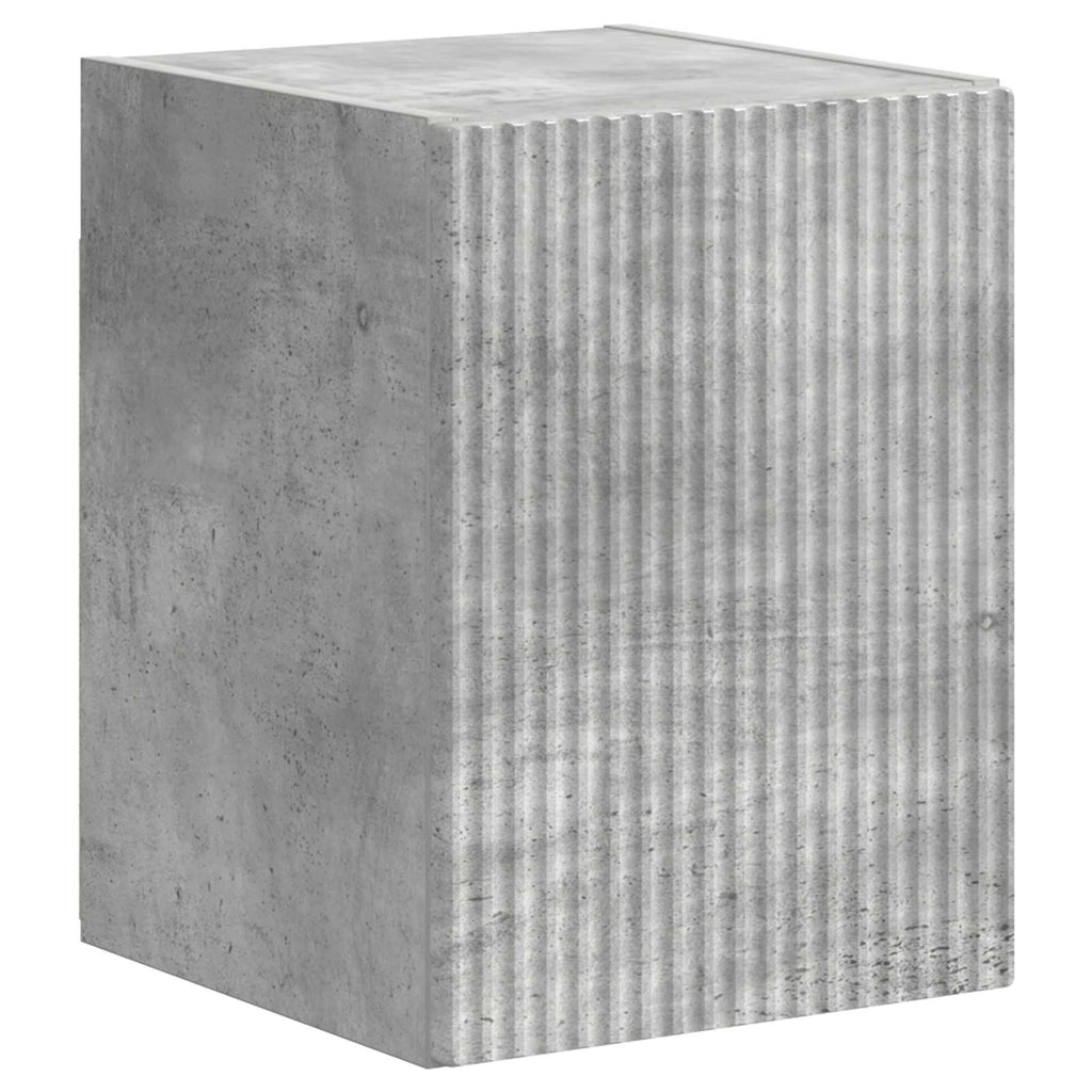 Ensemble Meuble TV Mural Effet Béton - 5 Pièces-Mon Meuble TV-Gris béton-7