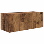 Ensemble Meuble TV Mural en Bois Ancien - 4 Pièces-Mon Meuble TV-Bois ancien-6