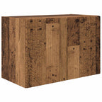 Ensemble Meuble TV Mural en Bois Ancien - 4 Pièces-Mon Meuble TV-Bois ancien-7