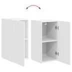 Ensemble Meuble TV Suspendu Blanc Brillant - 5 Pièces-Mon Meuble TV-12