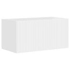 Ensemble Meuble TV Suspendu Blanc Brillant - 5 Pièces-Mon Meuble TV-5