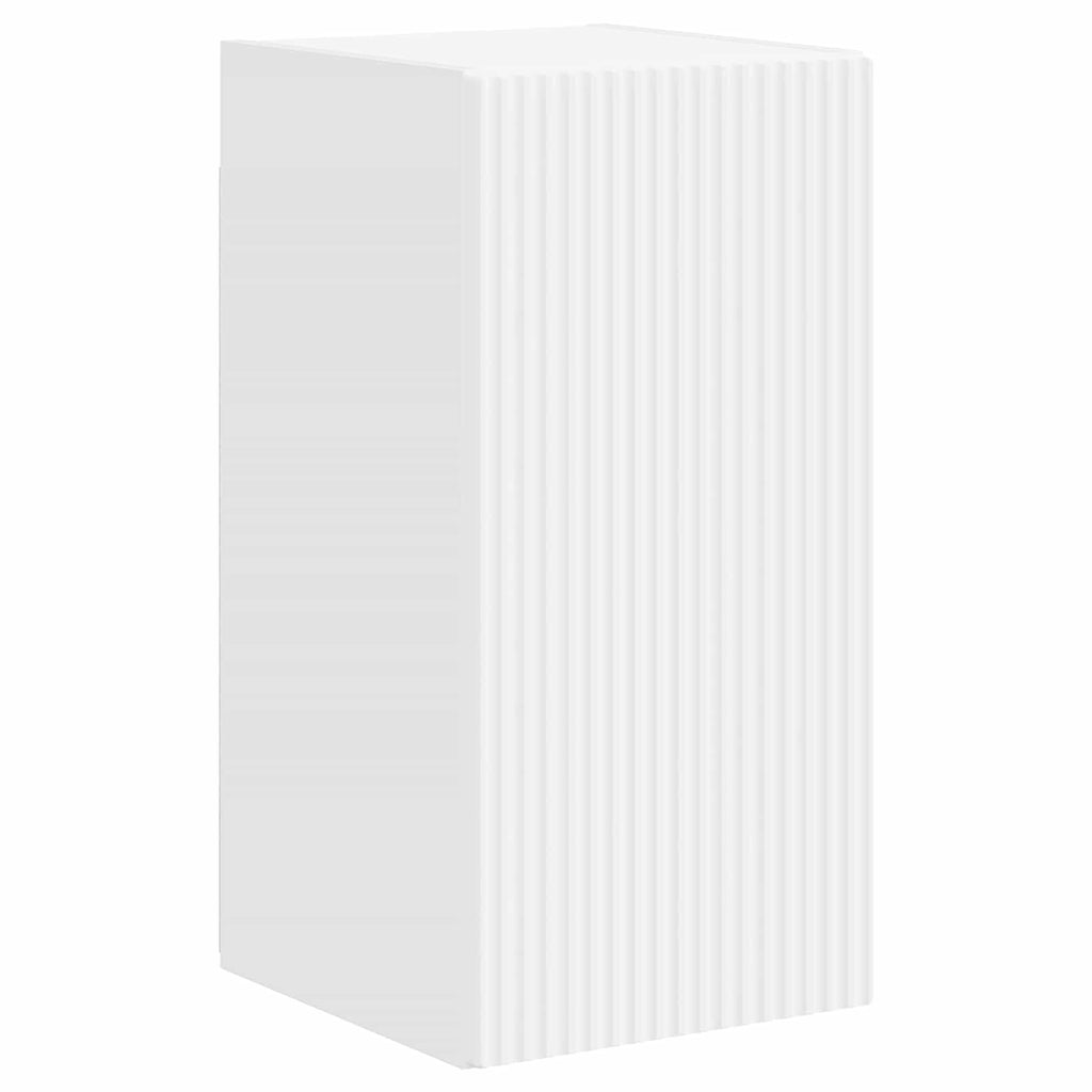 Ensemble Meuble TV Suspendu Blanc Brillant - 5 Pièces-Mon Meuble TV-6
