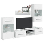 Grand Ensemble Meuble TV Blanc Mat - 5 Pièces-Mon Meuble TV-1
