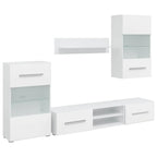 Grand Ensemble Meuble TV Blanc Mat - 5 Pièces-Mon Meuble TV-2