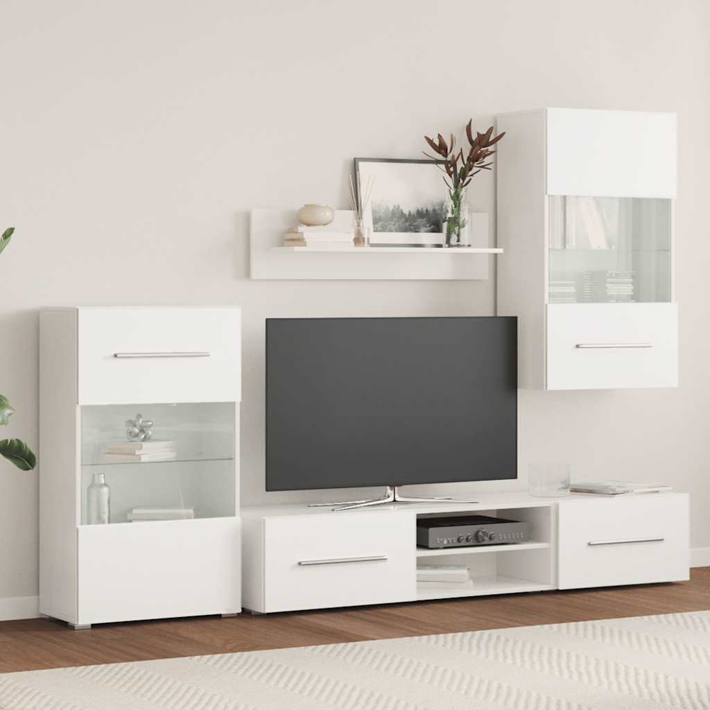 Grand Ensemble Meuble TV Blanc Mat - 5 Pièces-Mon Meuble TV-3