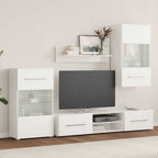 Grand Ensemble Meuble TV Blanc Mat - 5 Pièces-Mon Meuble TV-3